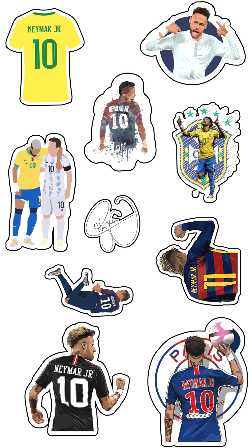 Neymar Themed Stickers