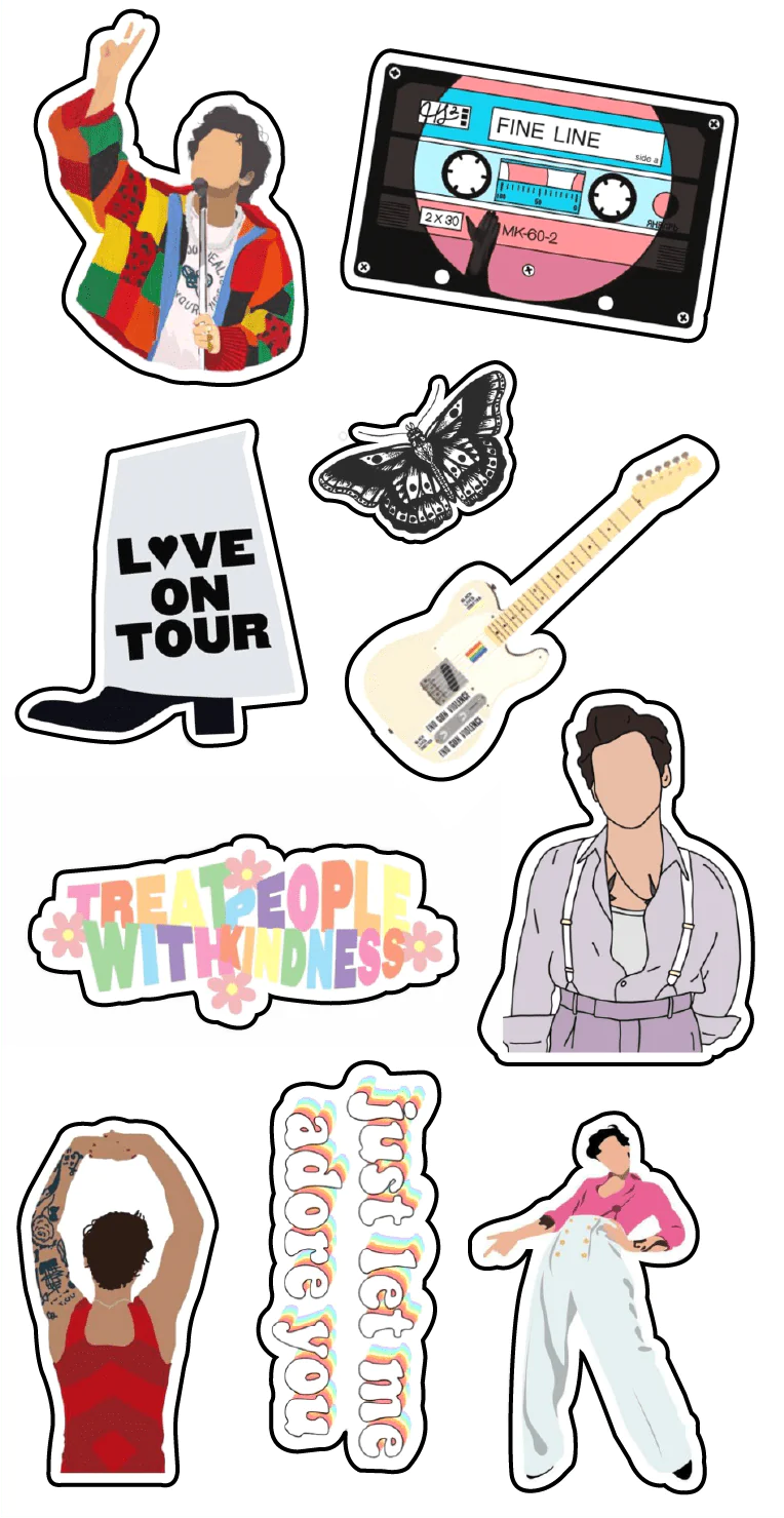 Harry Styles Themed Stickers