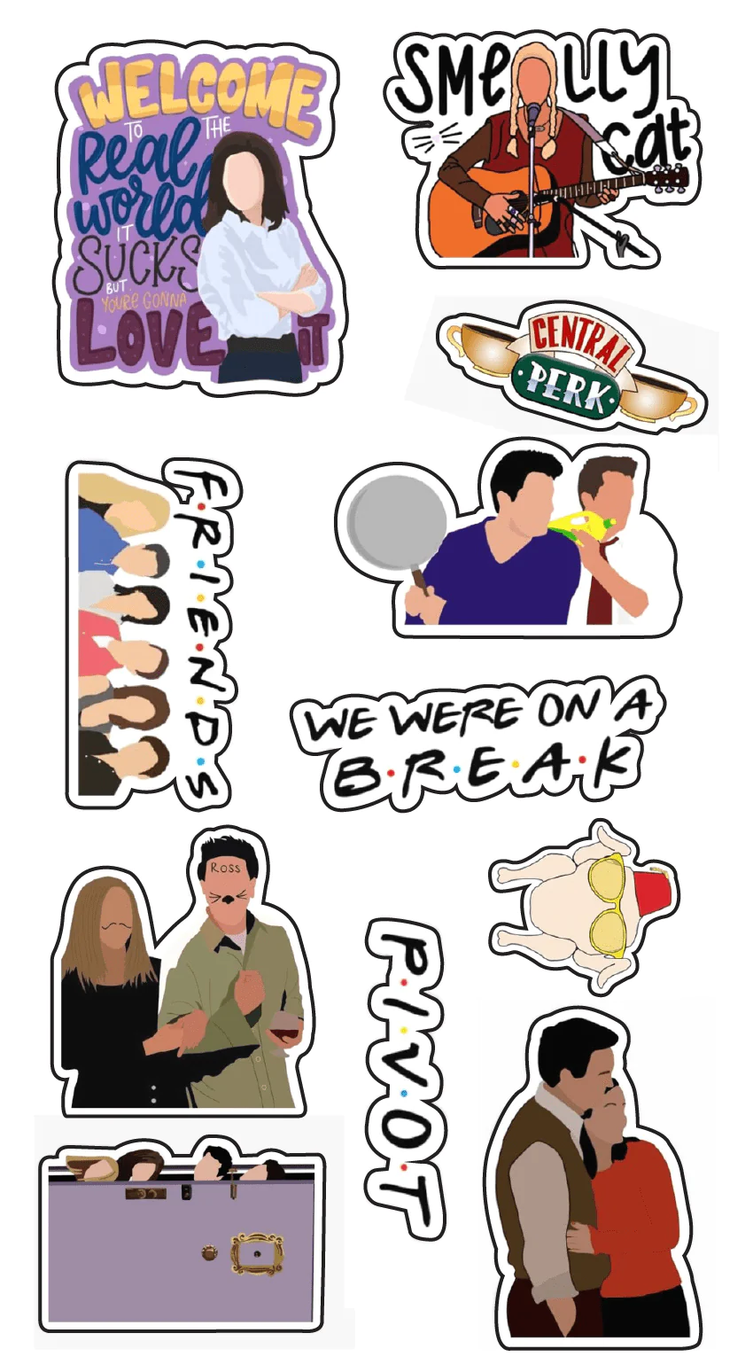 Friends Themed Stickers